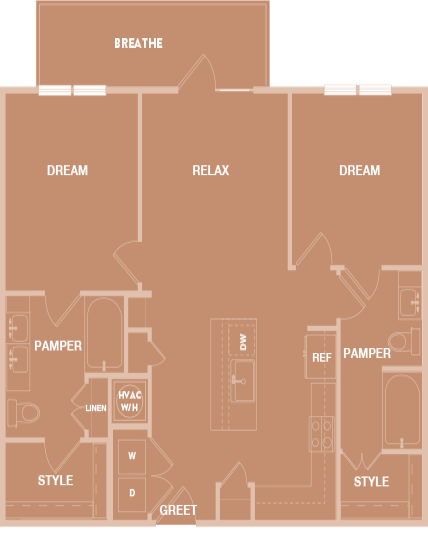 Lenox Park Apartments in Austin, Texas B2 Floor Plan